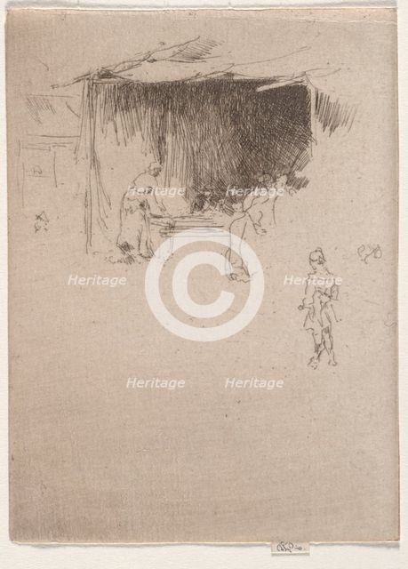 Booth at a Fair. Creator: James McNeill Whistler (American, 1834-1903).