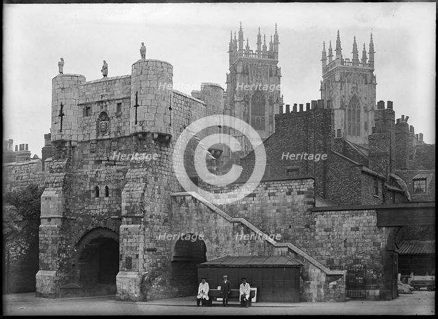 Bootham Bar, York, 1900-1940. Creator: Edwin Dockree.