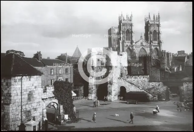 Bootham Bar, York, 1930s. Creator: J Dixon Scott.