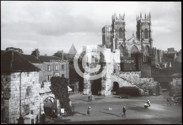 Bootham Bar, York, 1930s. Creator: J Dixon Scott.