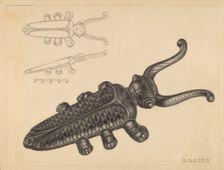 Bootjack, c. 1936. Creator: Herman Bader