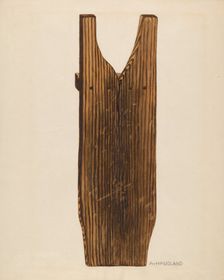 Bootjack, c. 1937. Creator: Augustine Haugland