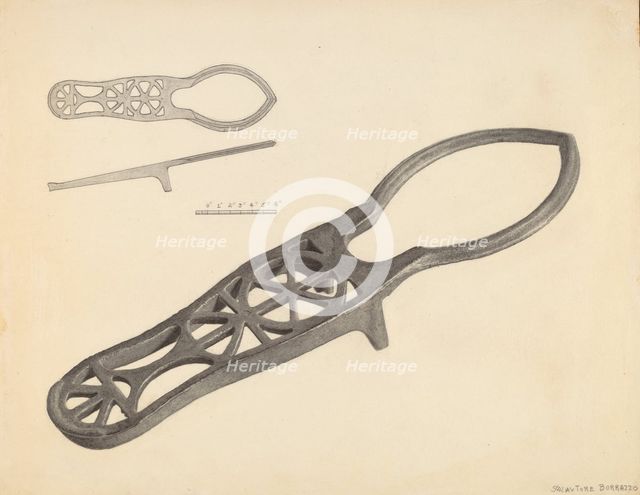 Bootjack, c. 1937. Creator: Salvatore Borrazzo.