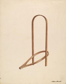 Bootjack, c. 1937. Creator: Rex F Bush