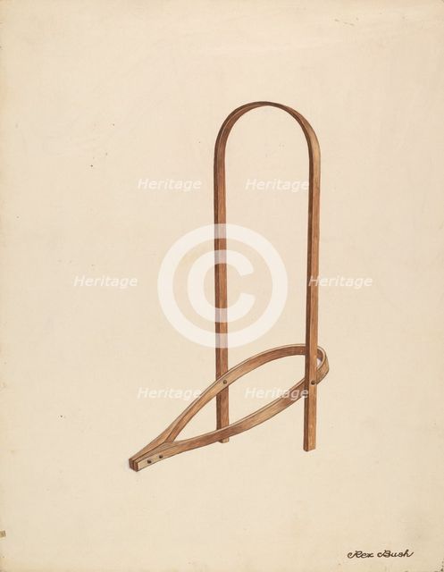 Bootjack, c. 1937. Creator: Rex F Bush.