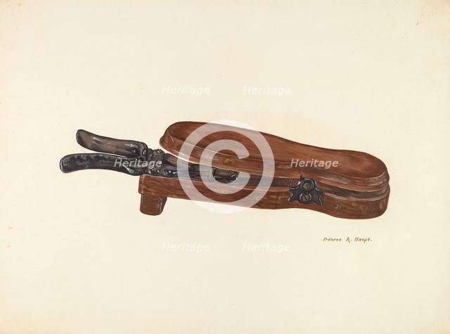 Bootjack, c. 1938. Creator: Dolores Haupt.