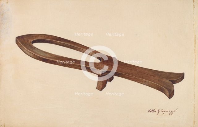 Bootjack, c. 1938. Creator: Walter G. Capuozzo.