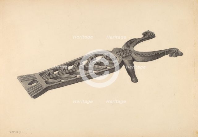 Bootjack, c. 1939. Creator: Gordon Sanborn.