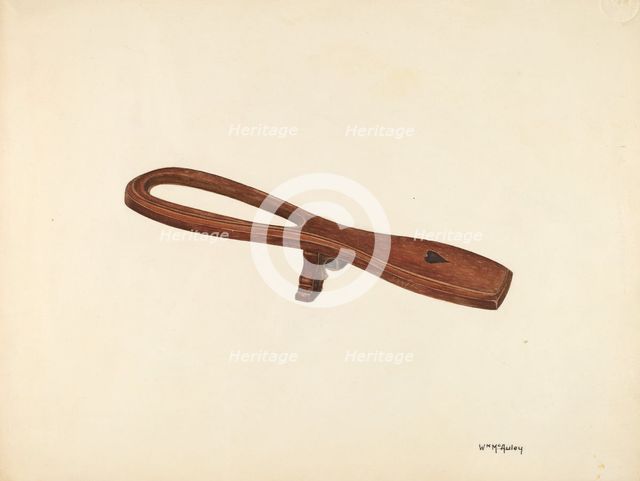 Bootjack, c. 1939. Creator: William McAuley.