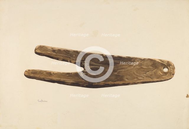 Bootjack, c. 1939. Creator: Thomas Dooley.