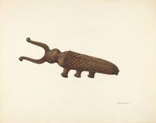 Bootjack, c. 1940. Creator: Robert W.R. Taylor