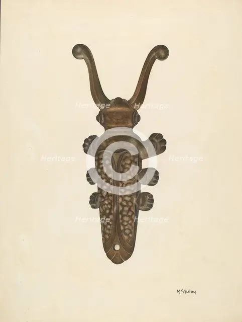 Bootjack, c. 1940. Creator: William McAuley.