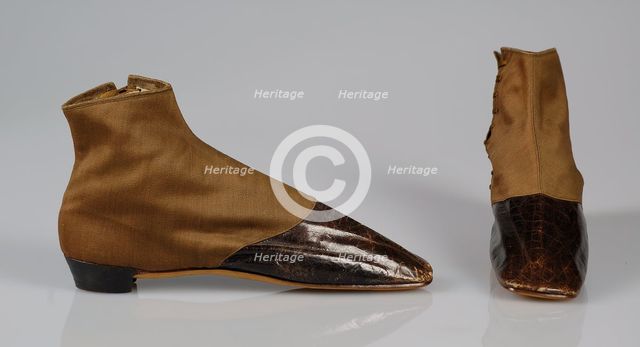 Boots, American, 1850-60. Creator: Unknown.