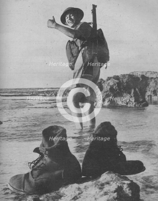 'BOOTS, boots, boots, boots, moving up and down again..', 1941.  Artist: Unknown.