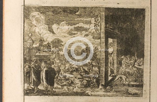 Boozing (Illustration from Travels to the Great Duke of Muscovy and the King of Persia by Adam Ole Artist: Anonymous  
