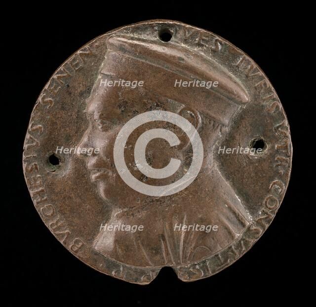 Borghese Borghesi, 1414-1490, Jurisconsult of Siena [obverse], probably 1485/1490. Creator: Francesco di Giorgio Martini.