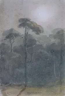 Borghese Gardens, 1825. Creator: James William Giles
