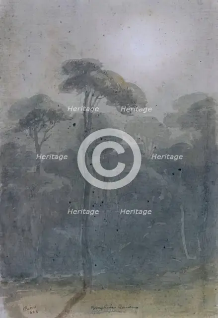 Borghese Gardens, 1825. Creator: James William Giles.