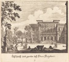 Borghese Palace and Gardens, 1681. Creator: Melchior Küsel