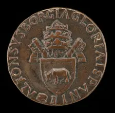 Borgia Arms with Tiara [reverse]. Creator: Andrea Guacialoti