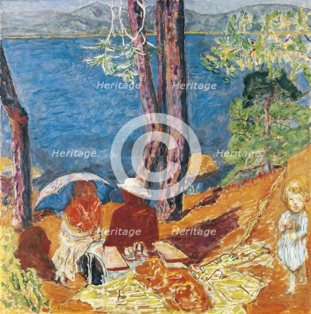Bord de mer, sous les pins , 1921. Creator: Bonnard, Pierre (1867-1947).
