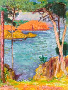 Bord de mer, pins et rochers rouges (Seaside, pine trees and red rocks), c1923. Creator: Bonnard, Pierre (1867-1947)