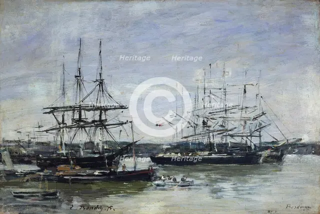 'Bordeaux', 1875. Creator: Eugene Louis Boudin.