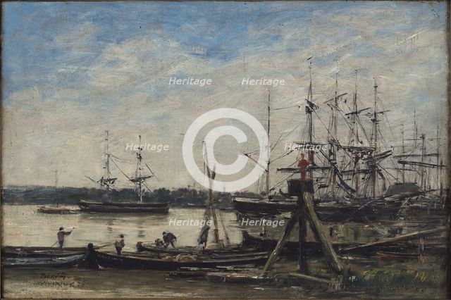 Bordeaux. The port, 1876. Creator: Boudin, Eugène-Louis (1824-1898).