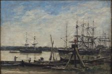 Bordeaux. The port, 1876. Creator: Boudin, Eugène-Louis (1824-1898)