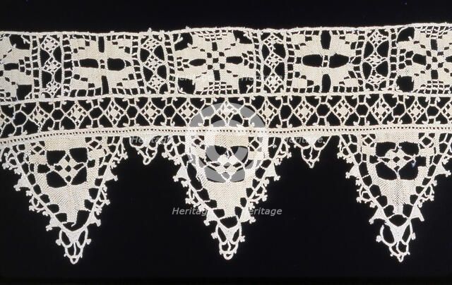 Border, Northern Italy, Probably 19th century (copy of early 17th century pattern). Creator: Unknown.