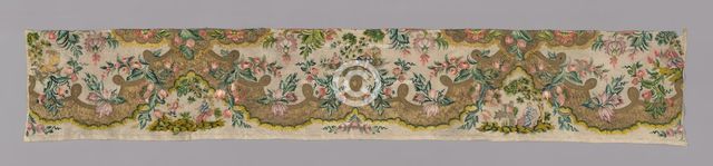 Border of a Valance, Spain, 18th century. Creator: Unknown.