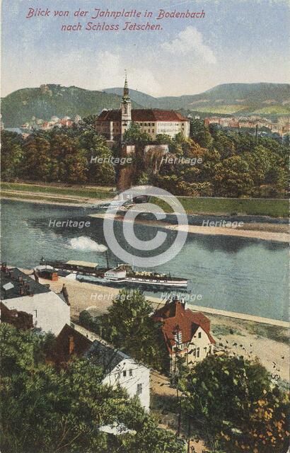 Border between Bodenbach and Tetschen, 1915. Creator: Anonymous.