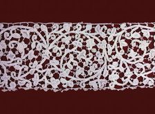 Border, Europe, 1675/1725(imitation of 17th century Venetian needle lace). Creator: Unknown
