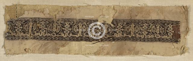 Border, Egypt, Fatimid period (969-1171)/Ayyubid period (1171-1250), 12th century. Creator: Unknown.