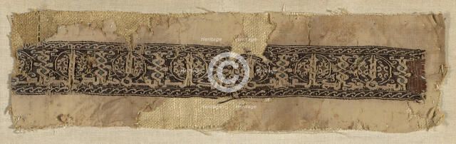 Border, Egypt, Fatimid period (969-1171)/Ayyubid period (1171-1250), 12th century. Creator: Unknown.