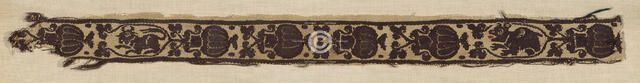 Border, Egypt, Greco-Roman period (30 B.C.- 641 A.D.), 4th/5th century. Creator: Unknown.