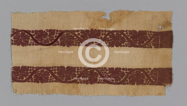 Border, Egypt, Roman period (30 B.C.- 641 A.D.), 4th century. Creator: Unknown.