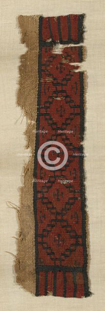 Border, Egypt, Roman period (30 B.C.- 641 A.D.), 3rd/5th century. Creator: Unknown.