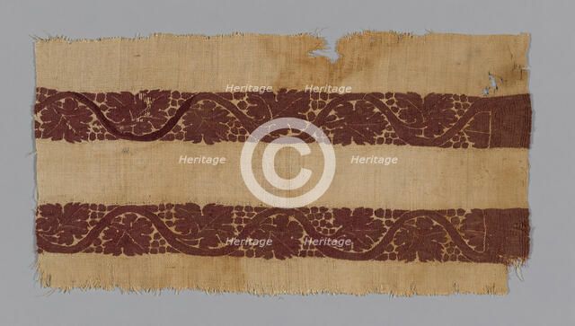 Border, Egypt, Roman period (30 B.C.- 641 A.D.), 4th century. Creator: Unknown.