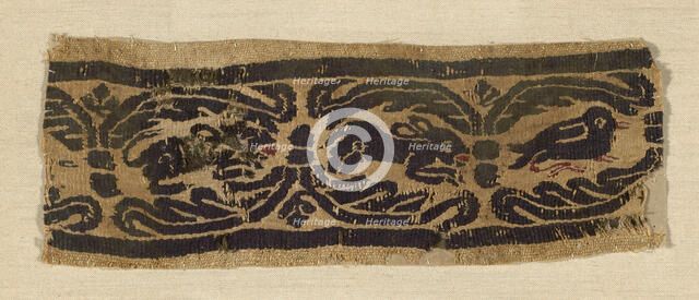 Border, Egypt, Roman period (30 B.C.- 641 A.D.), 4th/6th century. Creator: Unknown.