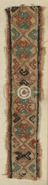 Border, Egypt, Roman period (30 B.C.- 641 A.D.), 5th/6th century. Creator: Unknown.