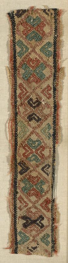 Border, Egypt, Roman period (30 B.C.- 641 A.D.), 5th/6th century. Creator: Unknown
