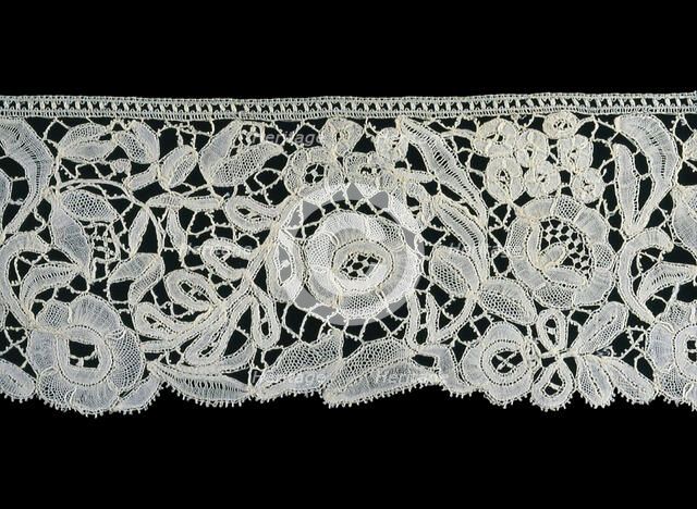 Border (Fragment), Belgium, 1850/75. Creator: Unknown.