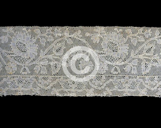 Border (Fragment), Flanders, 1750/1800. Creator: Unknown.