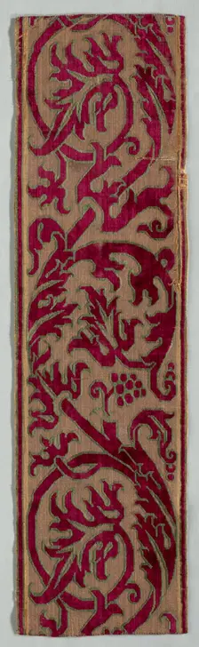 Border Fragment, late 1600s. Creator: Unknown