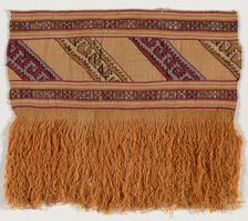 Border Fragment, Peru, A.D. 1000/1476. Creator: Unknown