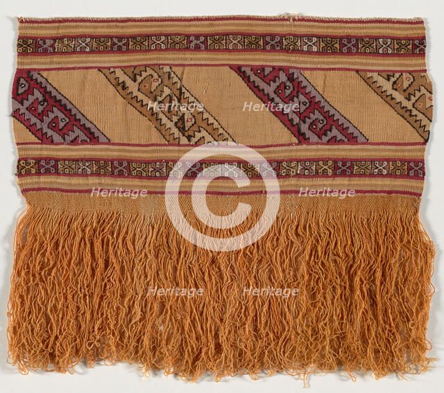 Border Fragment, Peru, A.D. 1000/1476. Creator: Unknown.