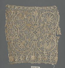 Border (Fragment), Venice, 1625/50. Creator: Unknown