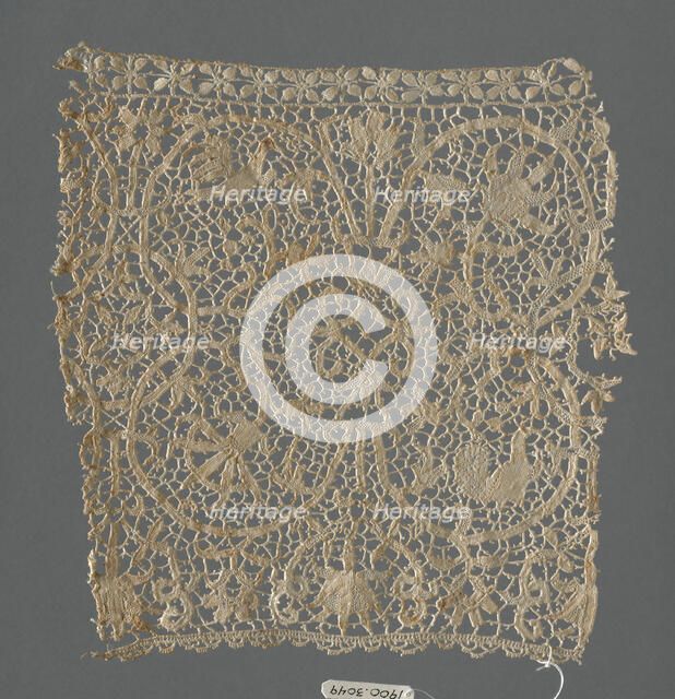 Border (Fragment), Venice, 1625/50. Creator: Unknown.