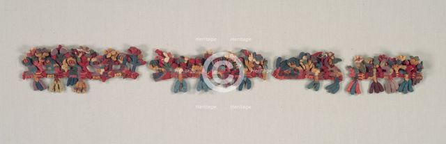 Border Fragment with Birds and Flowers, 100 BC-700. Creator: Unknown.